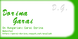 dorina garai business card